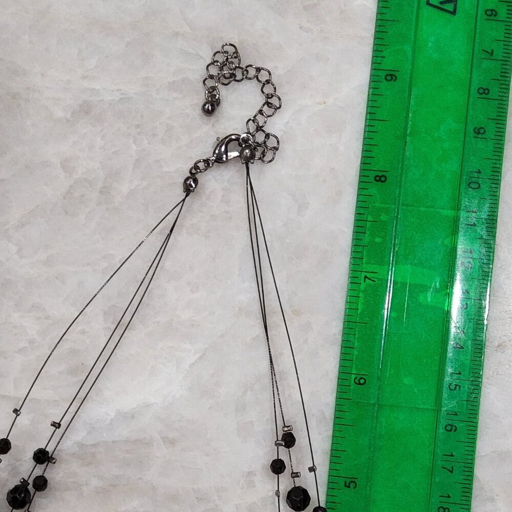 Black 13 Inch Cable Collar Necklace - Picture 3 of 3